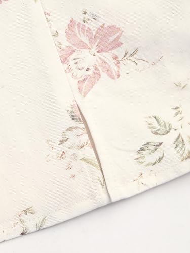 CIDER Shirts for Women Floral Top Square Neck Short Sleeve Casual Blouse Cute Cotton Top Elegant Fitted Blouse3