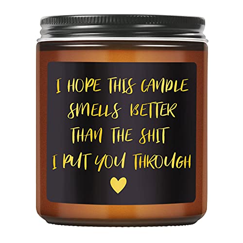 Product Image of the TASRUIMI Lavender Scented Candles - Funny Candles Gifts for Women, Mom, Dad - Gifts for Boyfriend, Girlfriend, Friend, Uncle, Wife, Husband, Her, Him - Mothers Day, Fathers Day, Apology, Gag Gifts