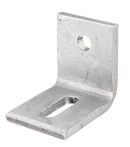 Alberts 335069 Verstellwinkel | mit Langloch, für Betonbefestigung | feuerverzinkt | 77 x 77 x 60 mm