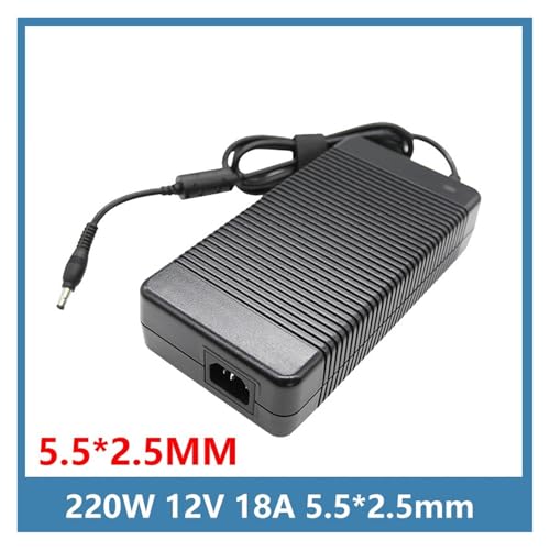 Cargador 12V 18A para conectar ordenadores británicos en oficinas con adaptadores de corriente 3