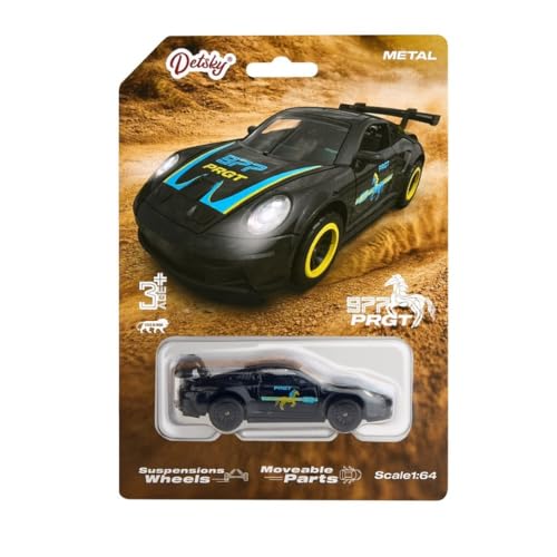 Image of Porrsche 911 GT3 RS Diecast Metal Pull Back Toy Car, 1:64 Scale Collectible Model for Kids and Collectors [Random Colour] [Pack of 1]