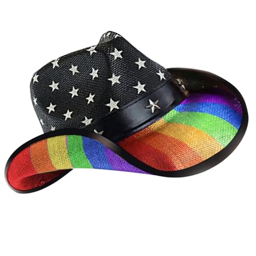 Chapeau Panama arc-en-ciel en paille de soleil légère pour vêtements de loisirs