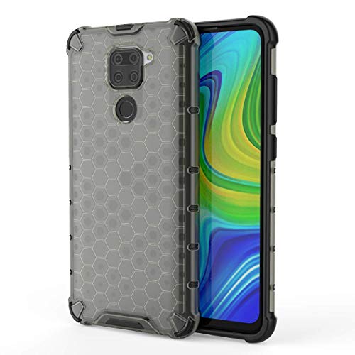 Image of Glasgow | for Mi Redmi Note 9 Honeycomb Pattern Back Case Cover for Mi Redmi Note 9 - Black