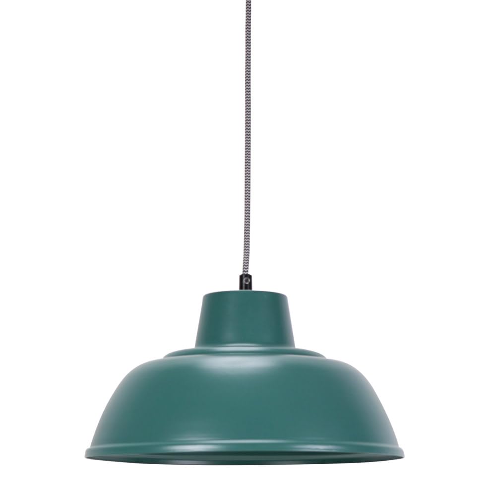 ValueLights | Teal Metal Hanging Pendant Ceiling Light Fitting | Pendant Lights, Home Décor & Improvement Essential | Mains Wired