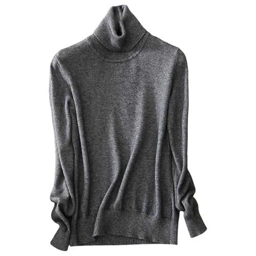 Jersey Ligero de Punto para Mujer Suéter Ligero Túnicas Chic y Elegant Cálido Suéter Punto Talla Grande Suéter suéter de Punto Grueso Casual básico de Fondo suéter