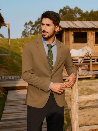 PJ PAUL JONES Mens Blazer Lightweight Knit Sport Coat Casual One Button Suit Jackets3