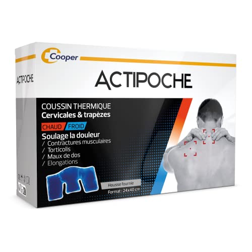 ACTIPOCHE - Cojín térmico - Termoterapia - Contracturas musculares y dolor en las articulaciones - Cervicales y trampas - Gel - 1 unidad