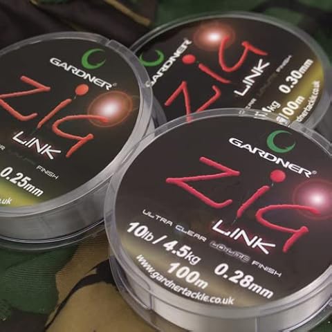 Gardner Tackle Zig Link Hooklink - Carp Coarse Floater Surface Rig Fishing Line Cover