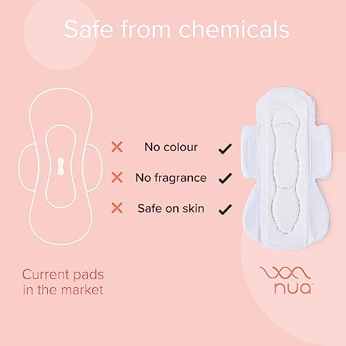 Nua Ultra-Safe Sanitary Pads For Women | 30 Ultra Thin Pads | Heavy Flow-XL+ | Safe on Skin | Toxic-Free & Rash-Free | Unscented | 50% Wider Back|... - Image 5
