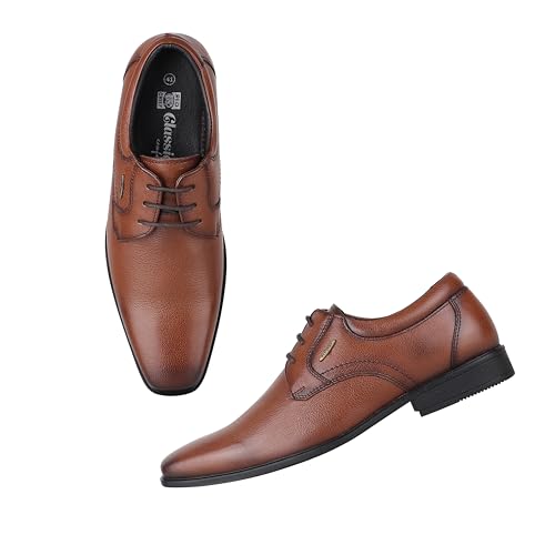 Image of Red Chief Genuine Leather Formal Derby Shoes for Men | Lace-Up Shoes for Men | RC3973LR