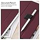 Fintie 4 Stück Stifthalter Selbstklebend für Apple Pencil und Stylus Stift, Elastisch Kunstleder Pen Loop Holder für Notizbuch, Kalender, Tablet, Ordner, Schwarz