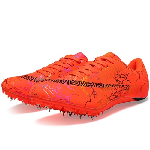 Image of Men's Track Spike Shoes Lightweight Breathable Running Sneakers for Distance Sprinting Athletic Training Jumping Track and Field Suitable for Women and Girls