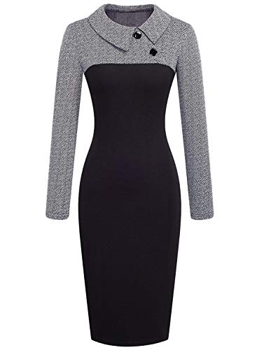 Aleumdr Vestiti Donna con Manica Lunga Abito Donna...