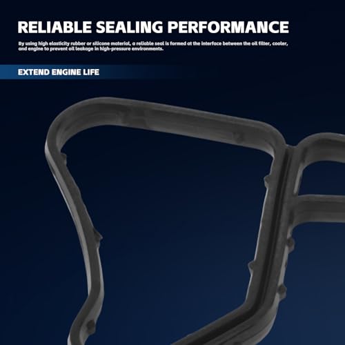 Image of MUNIK Oil Filter Housing Gasket Set Compatible with BMW E60 E90 F18 F30 F35 N52 N20 N55 N54 1 /2 /3 /4 /5 /6 /7 Series X1 X3 X4 X5 X6 M3 M4 Z4 Replace# 11428637820 11428637821