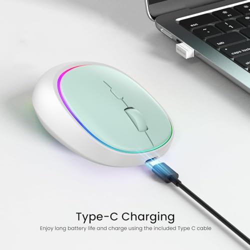 Image of Portronics Toad IV Bluetooth Mouse with 2.4 GHz Wireless (Dual Connectivity), Rechargeable, Connect up to 3 Devices, RGB Lights, Adjustable Optical DPI for Laptop, PC, Tablet, Smartphone (Blue)