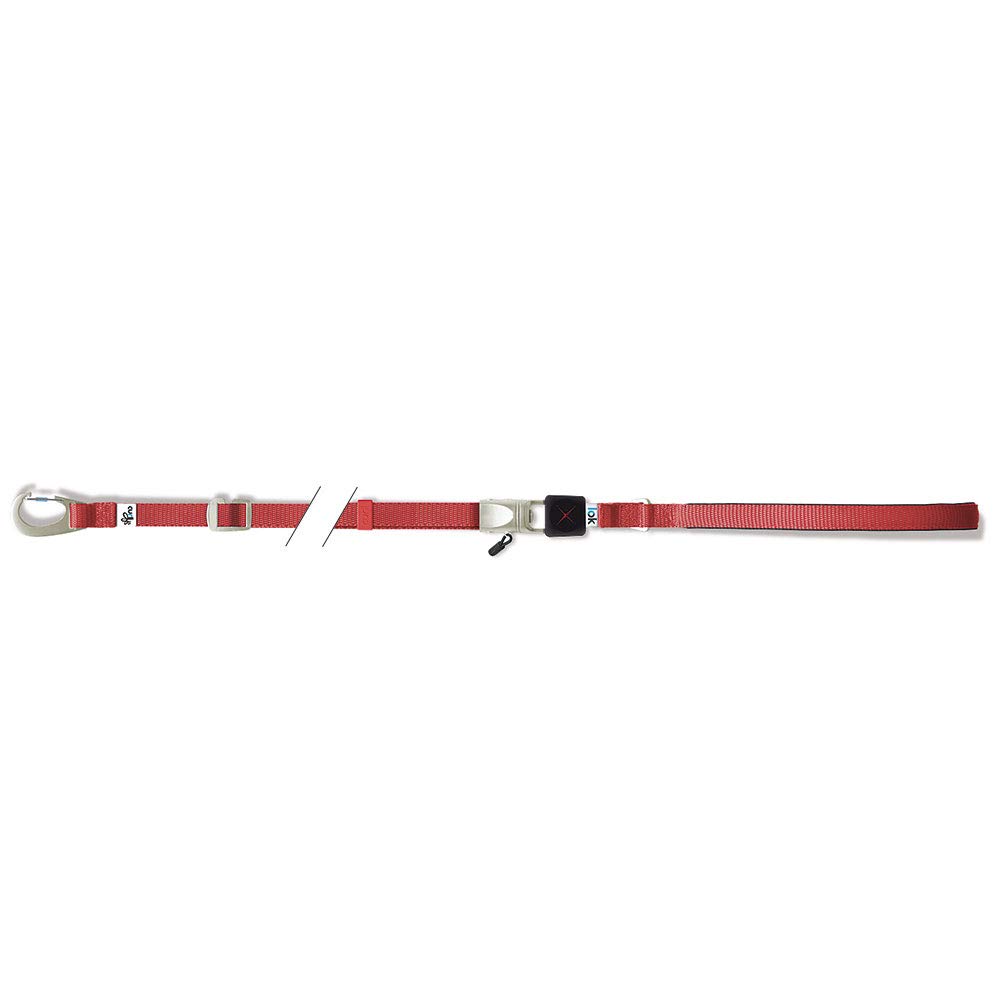 Laisse Curli Lok Basic rouge pour balades en ville en toute sécurité