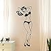 Calcomanía de vinilo para pared estilo Pin-up Sexy mujer traje de baño pegatina Bikini chica Mural arte decoración del hogar pegatina de pared A9 90x35cm