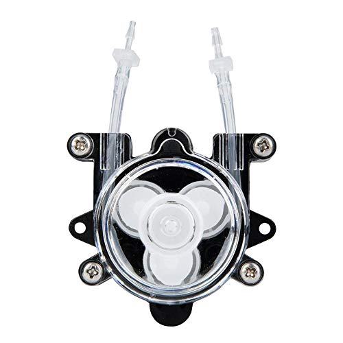 Oumefar DC 12V Mini Peristaltikpumpe Labor Labor Dosierpumpe Tropfdosierpumpe mit konstantem Durchflussschlauch für geregelte Durchflussraten(1x3mm Rubber Tube)