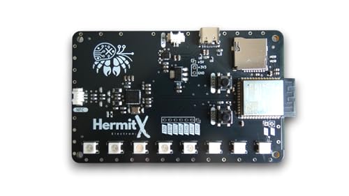 Uscita audio da tre watt per un suono nitido nei progetti portatili. 8 diodi emettitori di luce RGB indirizzabili che creano effetti visivi personalizzabili. Lettore di prossimità senza contatto. Microcontroller ESP32-S3 con connessione wireless e Bluetooth integrata per progetti IoT. Programmabile con Arduino per uno sviluppo rapido e accessibile senza problemi. Lettore di schede di memoria integrato che consente di archiviare e riprodurre file istantaneamente.