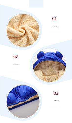 Image of Winter Coats for Toddler Kids Baby Boys Girls Padded Light Puffer Jacket Outerwear Infant Down Jacket with Hoods