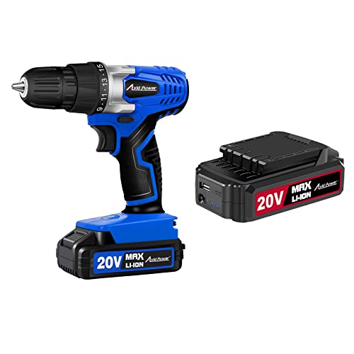 Avid Power 20V Max Lithium Lon Cordless Drill Set Bundle With 20V Max Lithium Ion Rechargeable Battery #TOP22
