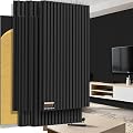 EVERECO 6 Pack Acoustic Panels Dual-Layer Thickened-47.2"x23.6"x0.72" Soundproof Panels for Wall Self-Adhesive, Wall Panels for Interior Wall Décor, Home Studio, Live Broadcast Room, Media Room-Black