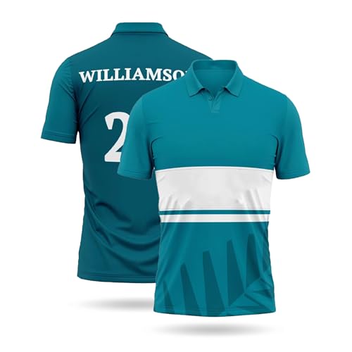 Image of Kane Willamson Jersey 22 Number Jersey Newzl and Team Cricket Jerseys Team Men's