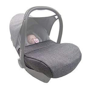 BAMBINIWELT Windschutz, FUSSABDECKUNG für Maxi-Cosi CabrioFix MELIERT GRAU