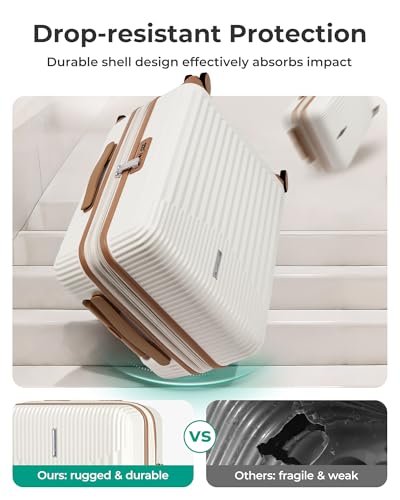 BAGSMART 100% PC Hardside Carry-On