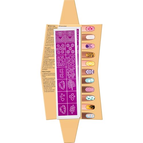 Modèles de Pochoirs pour la conception des ongles 1 u - vue 6