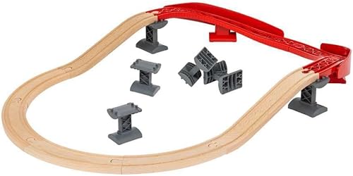 Miniatura 4 de BRIO Ascending Curves Track Pack - Expansión ferroviaria elaborada por expertos | Madera de haya certificada FSC | Mejora las habilidades motoras |