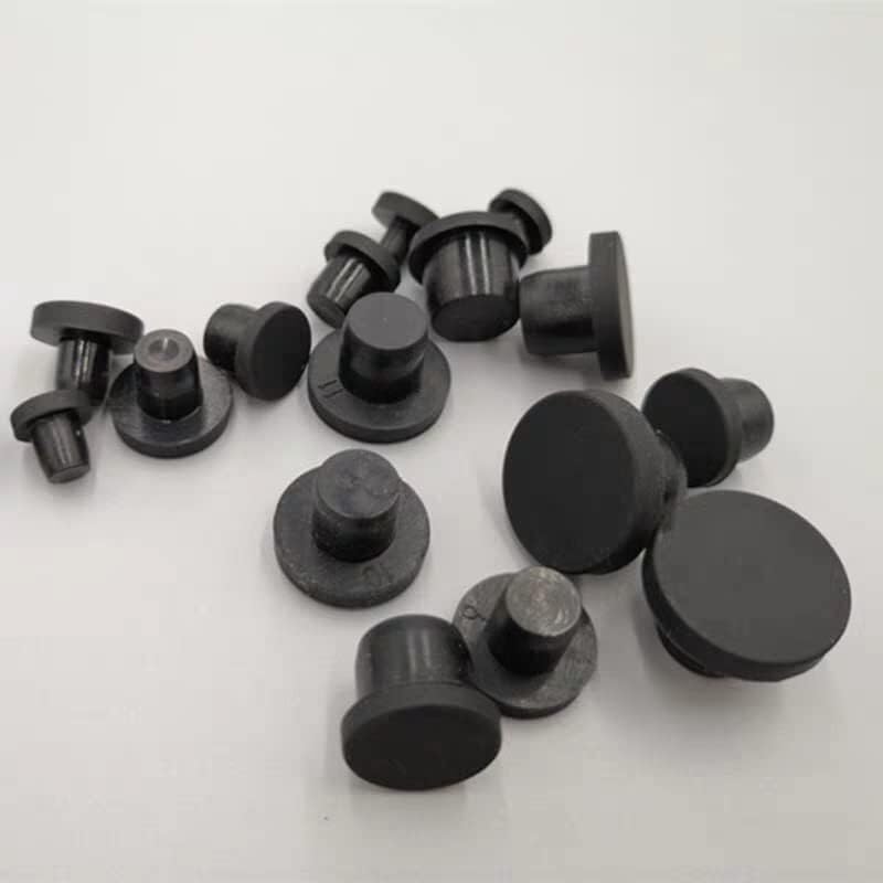 Seal Stopper,Rubber Hole Caps,Tap Bung,5Pcs/set Round Solid Rubber Seal Hole Plugs High Temperature Resistance T Type Silicone Hole Caps Dust proof Gasket Blanking End Caps (Color : Black, Size : A 3m