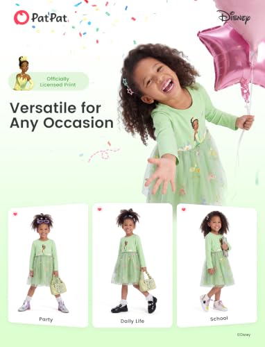 Image of Disney Girls' Tulle Tutu Dress Birthday Party Outfit Toddler to Big Kid