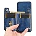 Jiajihua Case Compatible with Huawei Nova 8,Compatible with Huawei Nova 8 [Card Holder][PU+PC+TPU] 3 in 1 Magnetic Clasp Cover Blue