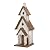 Glitzhome 23.62" H Birdhouse Rustic Tall Church Hand Painted Wood White Extra-Large Bird House for Outside