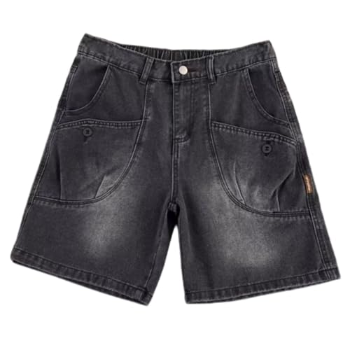 Short large court stretch pour homme en jean d'été léger contre la chaleur - 7
