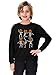 Remimi Black Halloween Sweatshirt For Girl Boys Pumpkin Shirt Long Sleeve Dancing Skeleton Print Pullover Tops Black 11-12 Years