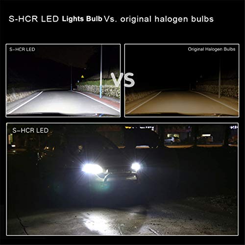 Alla Lighting S-Hcr Hb3 9005 Led Headlights Bulbs Replacement, 6000K Xenon White 9011 9005Xs 9005Ll10000Lms Xtreme Super Bright #TOP1