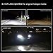 ALLA Lighting S-HCR 9005 9006 LED Bulbs Combo 10000Lms Xtremely Super Bright HB3 HB4 Replacement, 6000K ~ 6500K Xenon White (4 Packs, 2 Sets)