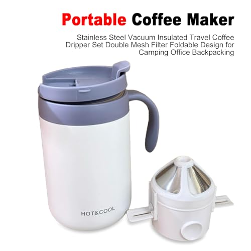 Cafetera portátil plegable con filtro doble 1 cc miniatura 2