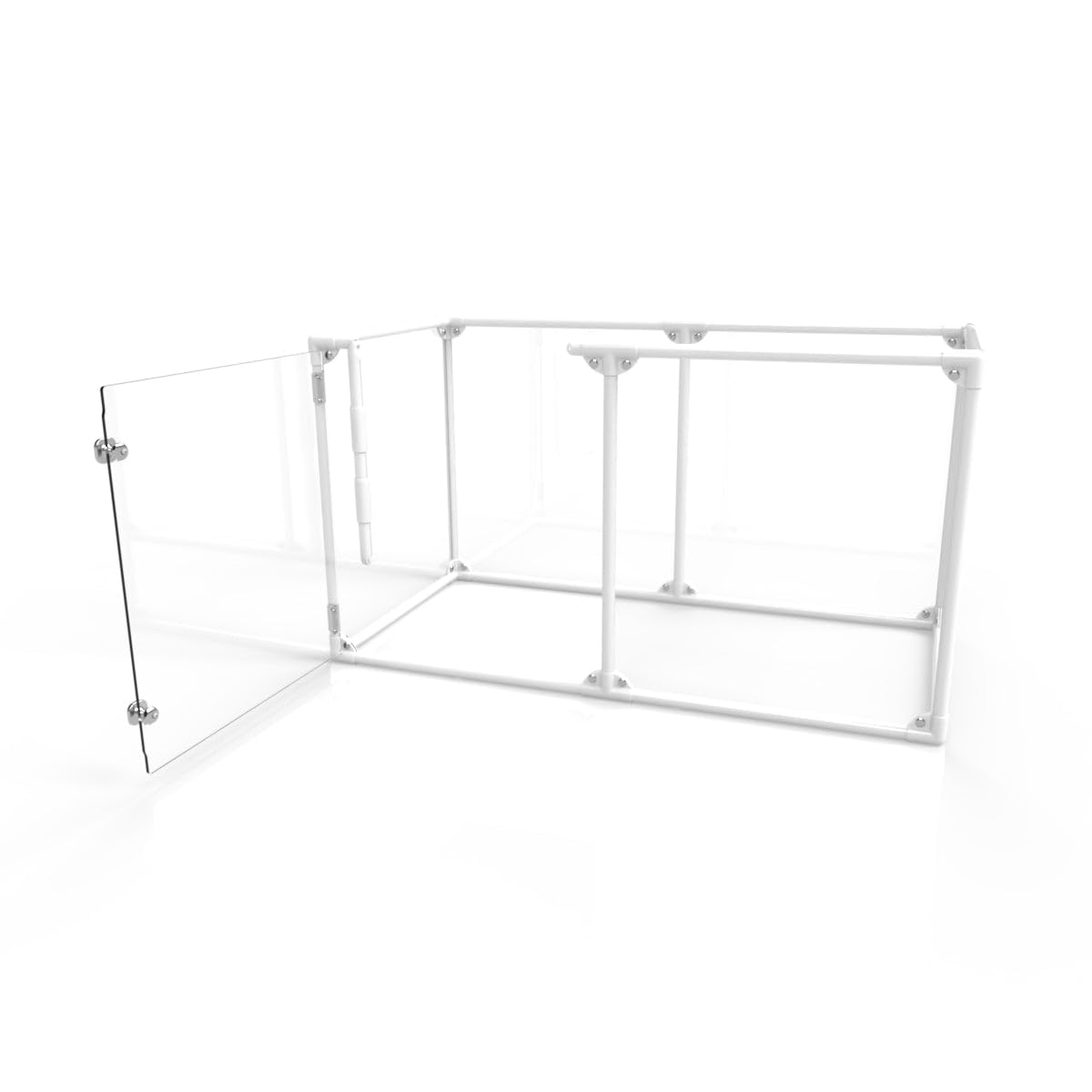 Clearly Loved Pets 27" Tall Small Lucidium Pet Pen, White