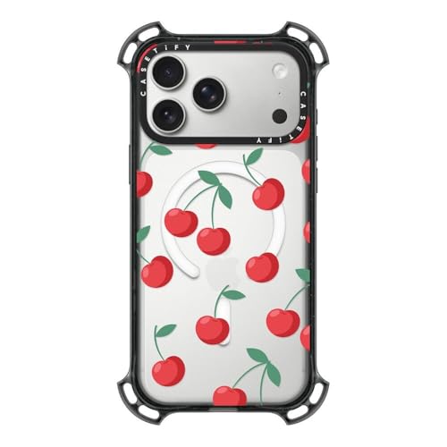 Protection iPhone 17 Pro Max antichoc cerises pour le quotidien