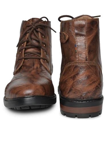 Image of Buckaroo APACHEE crumbald Leather Tan Casual Boots For Mens