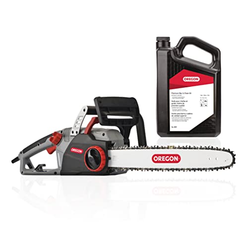 Oregon CS1500 18-inch 15 Amp, Self-Sharpening Corded Electric Chainsaw & 54-059 Bar and Chain Lube,...