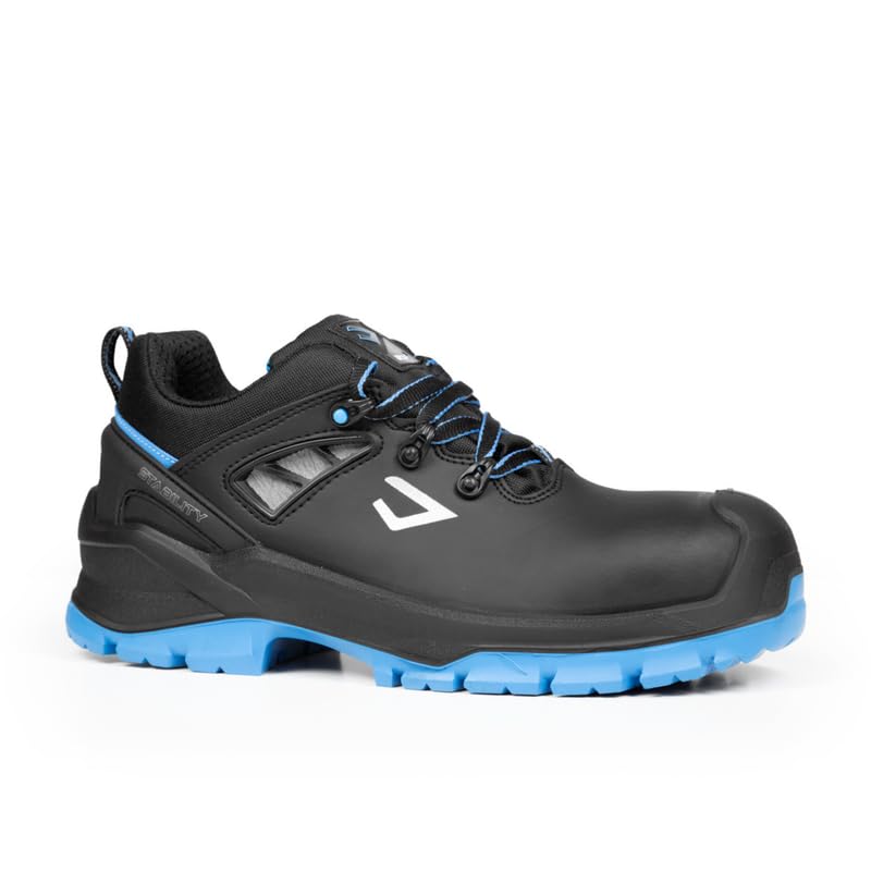Bicap - Zapatos de seguridad para hombre y mujer Dolphin con puntera compuesta, parte superior de microfibra impermeable, suela PU biensidad, ligeros y transpirables, comodidad y protección completa