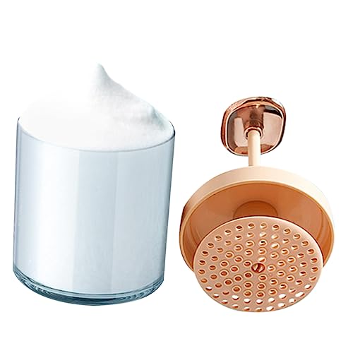 AUTSUPPL 洗顔用泡立て器 製泡立て器カップ 手動シャボン玉生成器 洗顔器具 旅行に便利なコンパクト 顔や体の洗浄に
