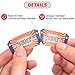 Amviner Carnival Roll Raffle Tickets Single Roll Carnival Party Tickets for Events, Classroom or School Carnivals, Fall Carnival, Family Games, Door Prizes (1000 Pcs)
