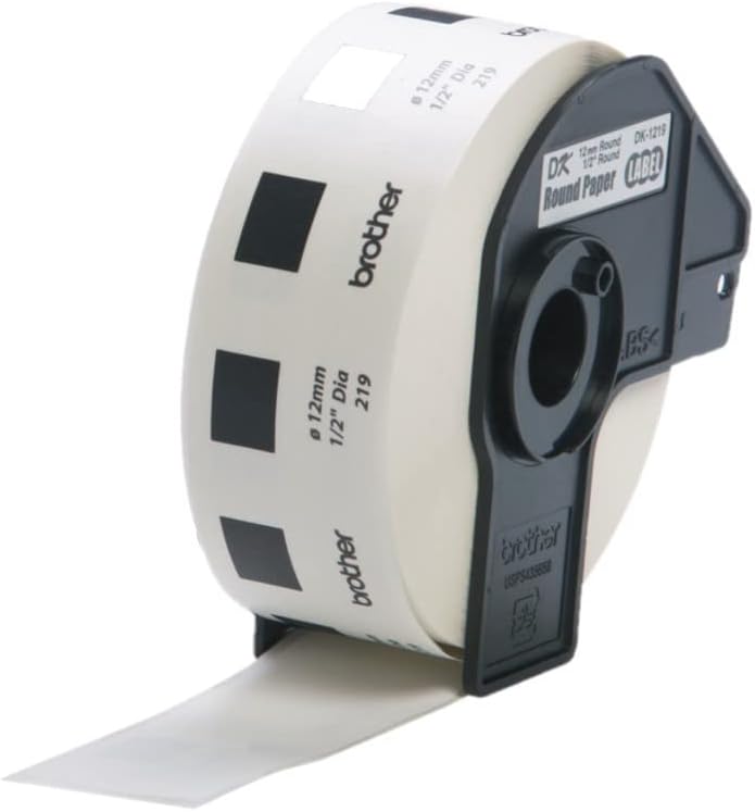 BROTHER Label Roll, Black, Standard Yield