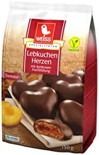 Weiss Dark Chocolate Lebkuchen Herzen 150g