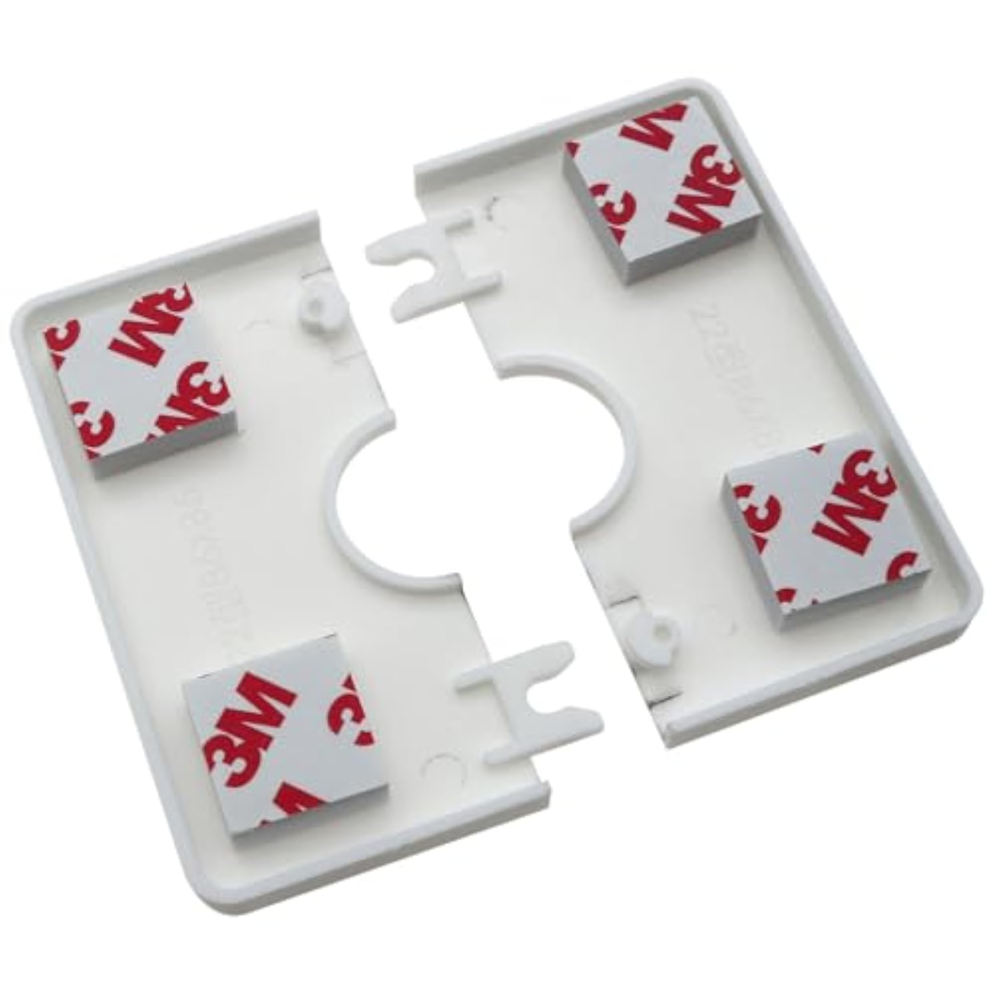Decorative Black Square Shaped Escutcheon Plate Cover, 2PCS